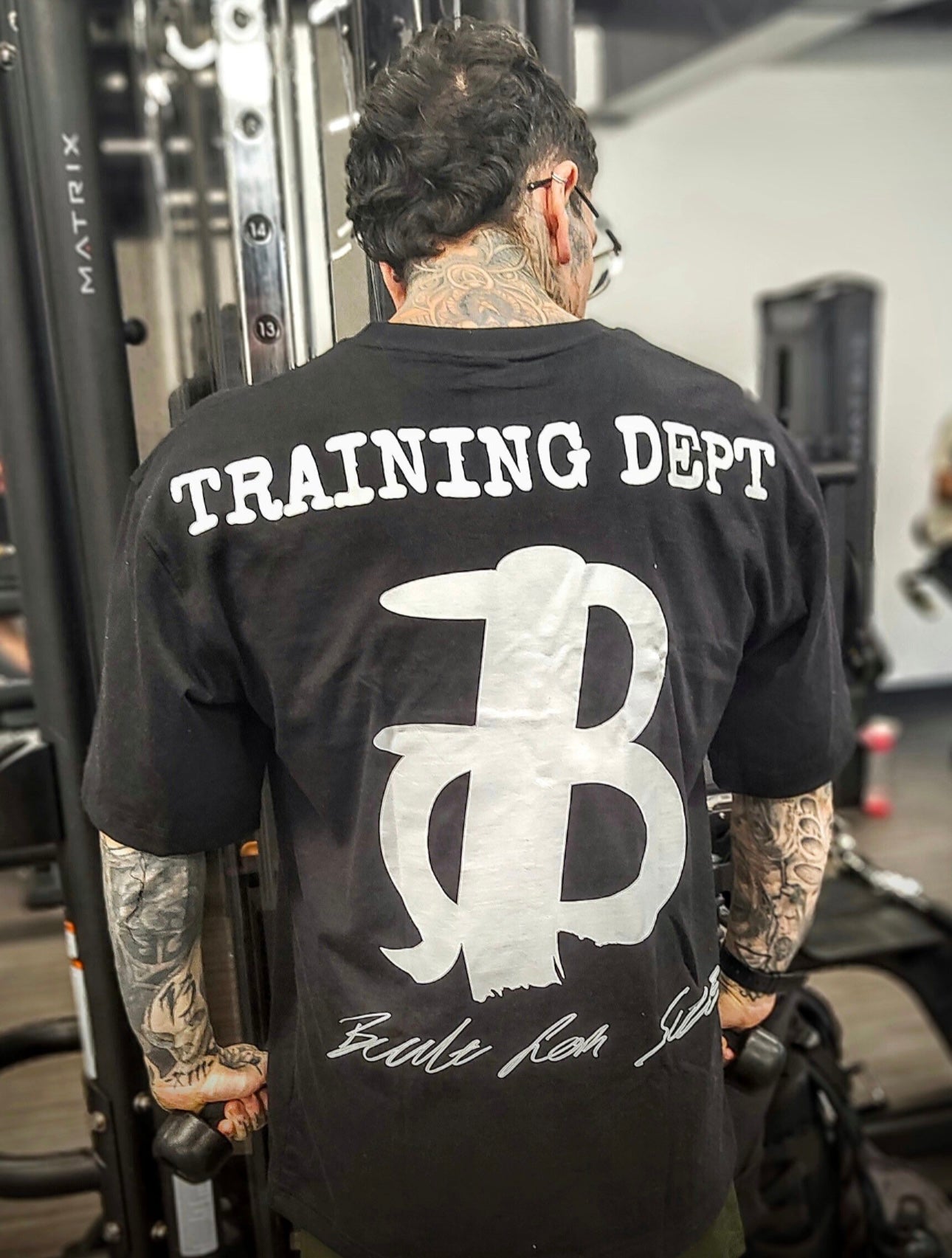 Training Dept Oversized T-Shirt - Black (Thick)
